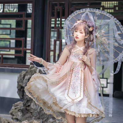 taobao agent Genuine design dress, Lolita style, with embroidery