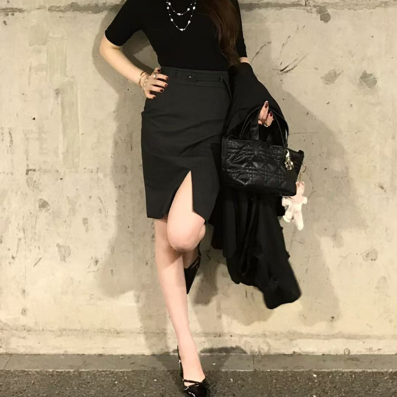 大G.Especial【高智lady】气质显瘦灰色高品质半身裙K425G13001