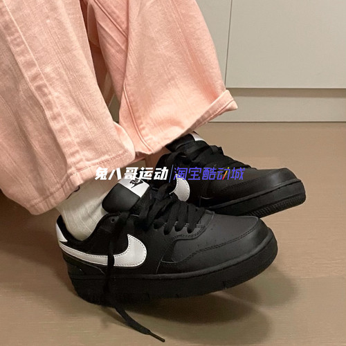 Nike/耐克女子空军一号黑白板鞋