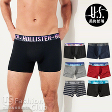 国现美国Hollister专柜正品HCO男柔棉透气性感平角内裤不退换