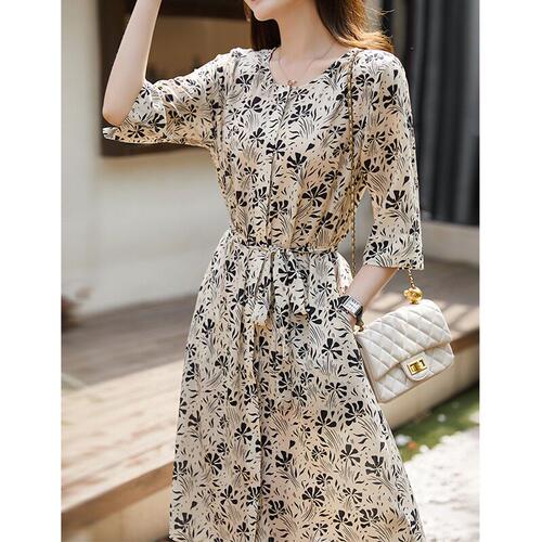 BURBBOLE/巴博利女士真丝连衣裙