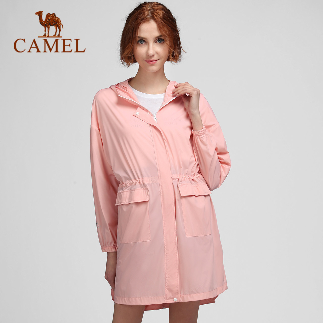 【非卖品】户外皮肤风衣 2020春夏季新款舒适连帽纯色中长薄款防