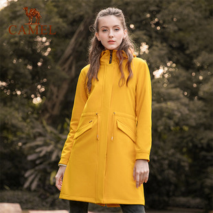 外套休闲时尚 新款 软壳衣女2020春季 保暖防风潮牌中长款 非卖品