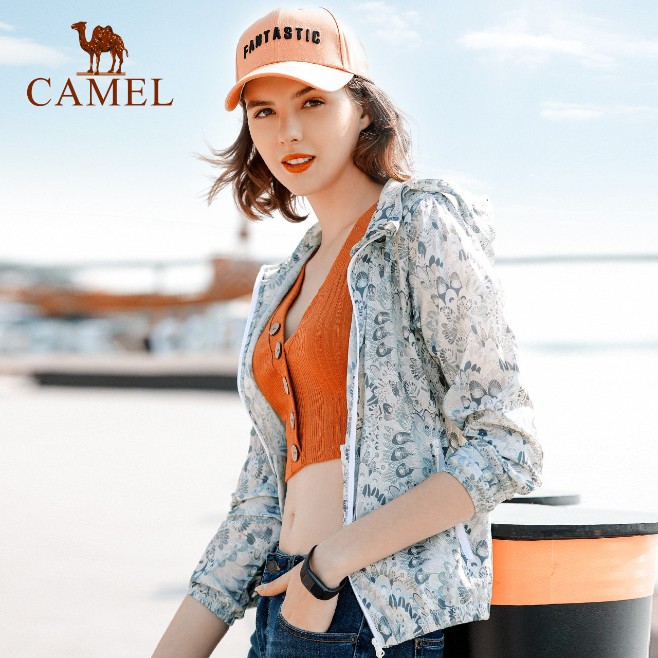 【非卖品】户外女皮肤衣 轻薄透气休闲外套连帽皮肤衣风衣