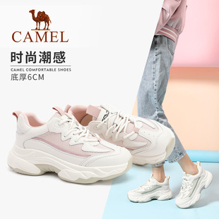 老爹鞋 新款 骆驼2020夏季 女网红ins潮厚底显脚小休闲鞋 非卖品