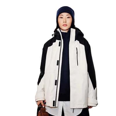 【小虫联名】Camel骆驼冲锋衣男女款三合一可拆卸抓绒内胆登山服