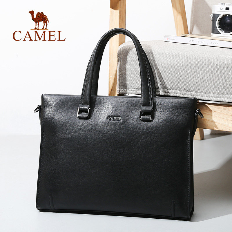 【非卖品】2020新款公文包商务男士休闲手提包大容量 柔软真皮L