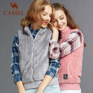 潮牌开衫 T双面舒棉绒背心保暖时尚 户外抓绒衣女 马甲外 非卖品