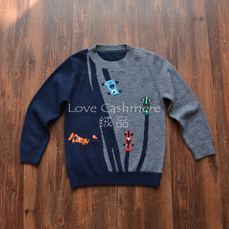 Cashmere products DU Customized Cool Handsome Home F1 racing Parenting Cartoon baby sweater Sons installed Boy Socket Cashmere sweaterin the Children/Baby/Family fitted , Sweaters/Knitwear  category - from Buy2taobao.com to provide professional Taobao agent buy service