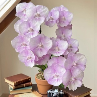 七夕礼物神仙姐姐大舌头仙粉蝴蝶兰花带花苞四季 好养盆栽室内花卉