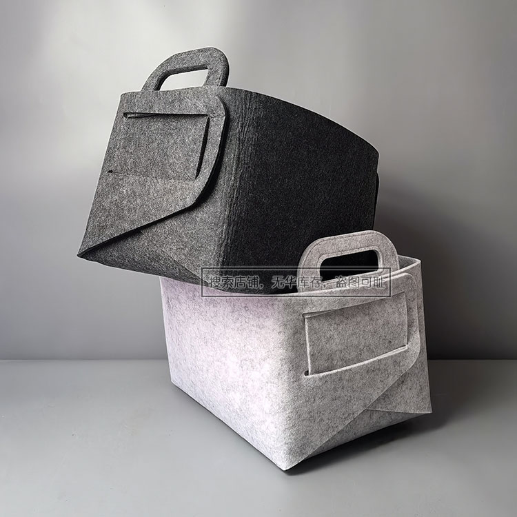 超厚毛毡收纳筐出口货卧室脏衣筐