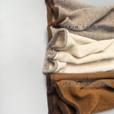 出口100%羊毛气质小卷边堆堆帽子