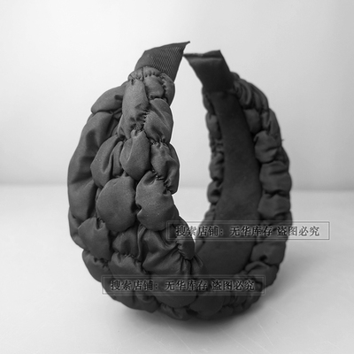 少见款特宽发箍显脸小泡泡棉头箍