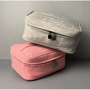 （内里做工非常好--磨砂软PU）防水手提包旅行多功能化妆包洗涮包