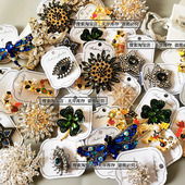 披肩扣别针 小众闪亮珐琅彩胸针包包配饰个性 出口饰品杂款 特价