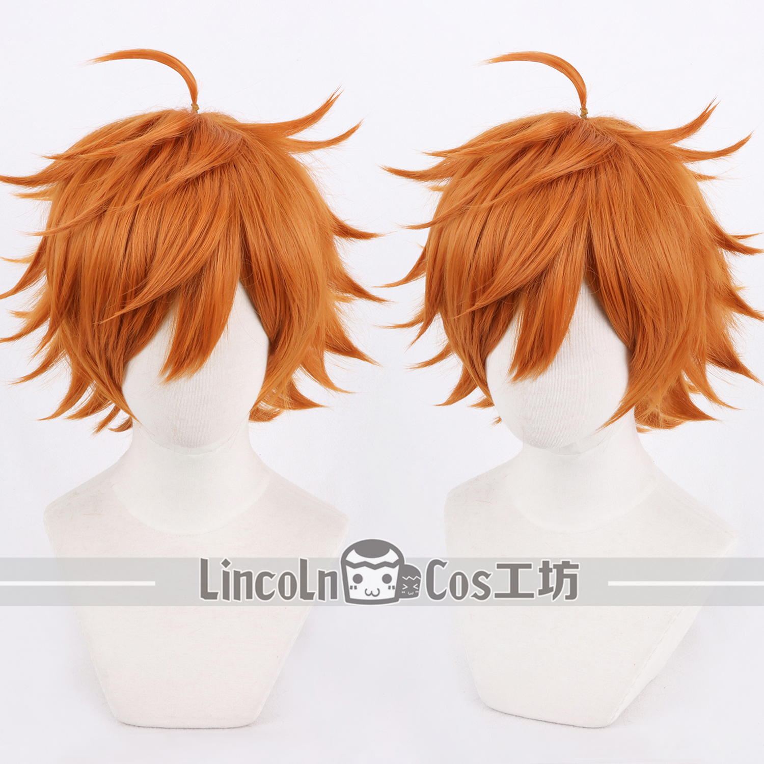 LINCOLN 偶像梦幻祭 明星昴流COS假发 橘黄色 打毛cosplay短发
