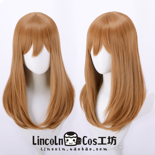 LINCOLN LoveLive!Sunshine!! 国木田花丸 cosplay假发 浅棕长发