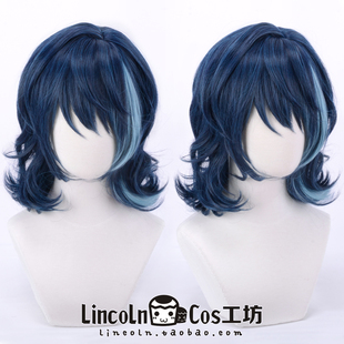 LINCOLN 偶像梦幻祭 青叶纺 cosplay假发 cos挑染角色卷发