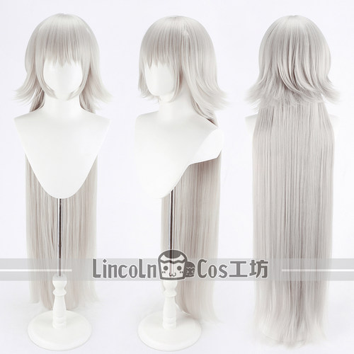 LINCOLN Fate FGO贞德 Alter黑贞德 黑贞短发cos假发 100cm接发片