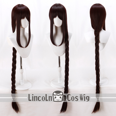 虞姬虞美人棕咖麻花辫