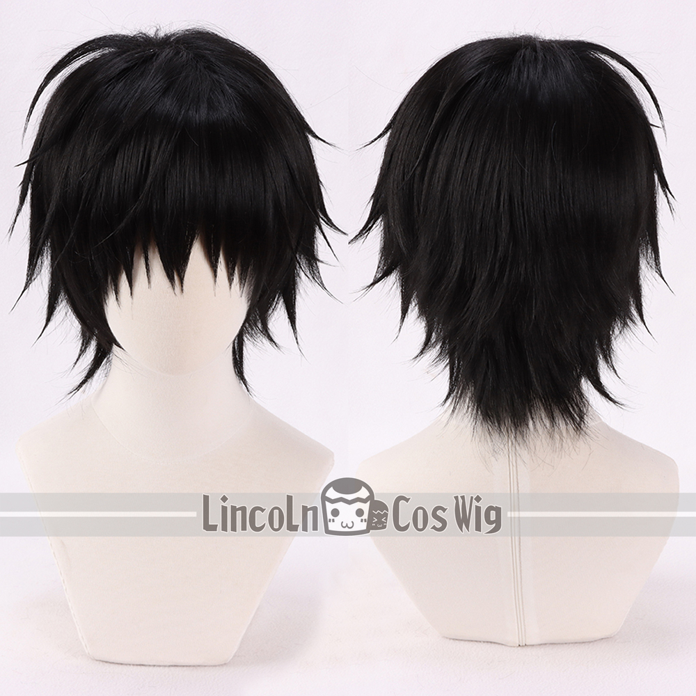LINCOLN 咒术回战 伏黑甚尔 黑色 反翘  cospaly 假发