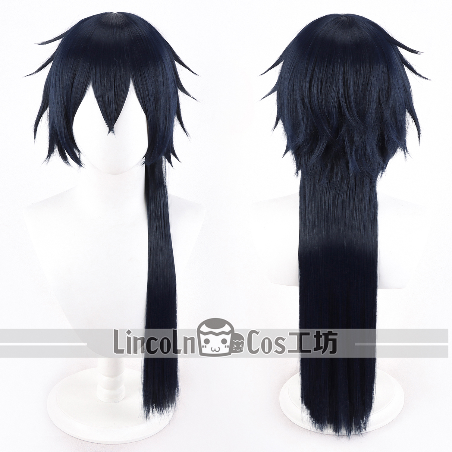 LINCOLN 瓦尼塔斯的手记 瓦尼塔斯 Vanitas cos假发 蓝黑色