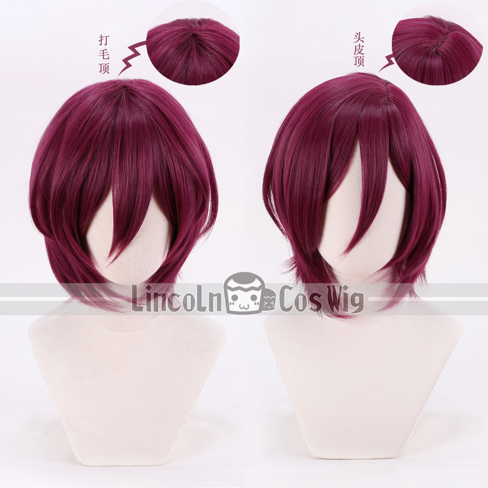 LINCOLN偶像梦幻七种紫红短发