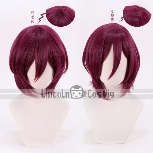 LINCOLN偶像梦幻七种紫红短发