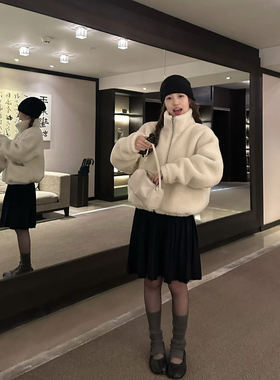 oker正版  好穿又保暖！百搭气质2025秋冬设计感毛毛外套