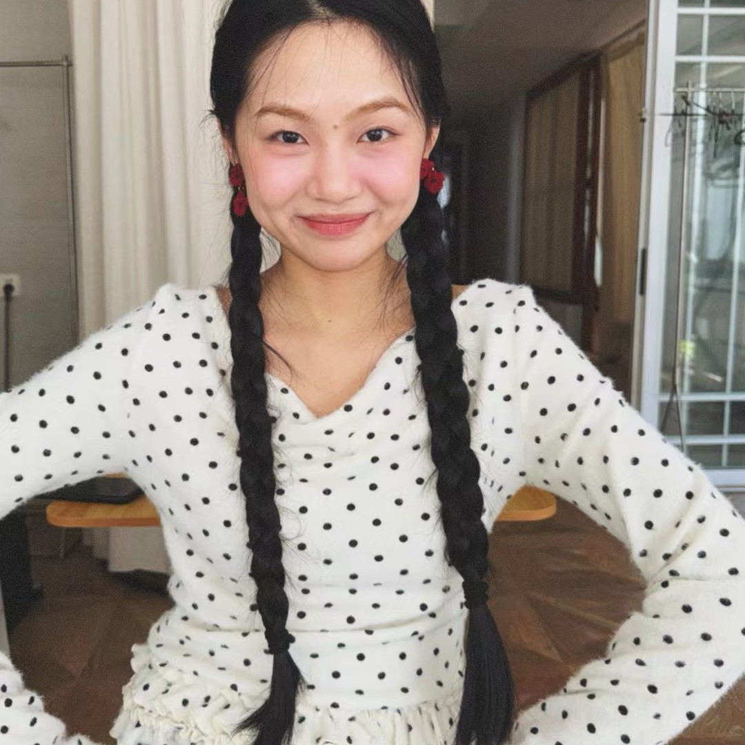 DEAR.XI 甜甜sweet~内搭外穿都hin赞 波点百搭花边棉质tee 6110#