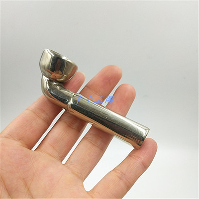 老式浇筑白铜旱烟锅 京锅 低窝烟锅头手工旱烟袋烟杆配件特色烟斗