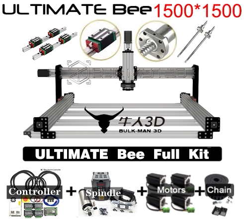 ULTIMATE Bee CNC Machine Mach3 Controller 1.5kw or 2.2kw风冷