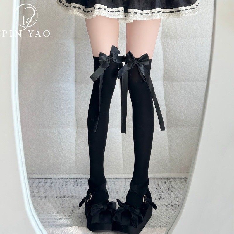 春秋奶油少女手工燕尾飘带蝴蝶结