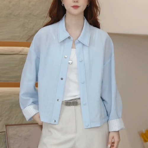2026夏季新款天丝衬衫女简约时尚
