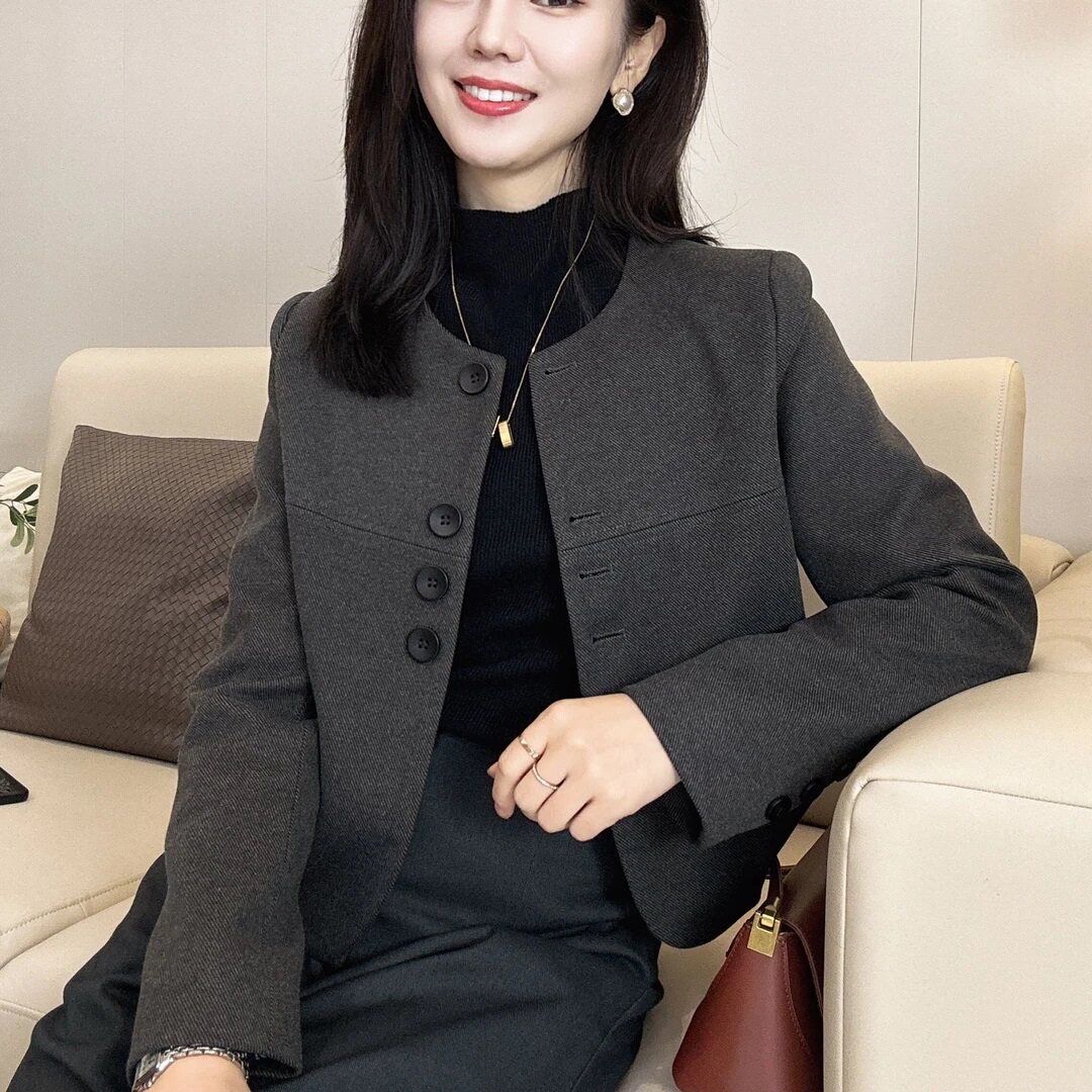 时尚气质百搭短款外套女显瘦