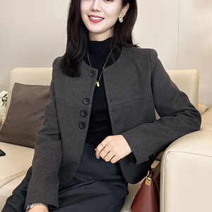 时尚气质百搭短款外套女显瘦