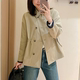 风衣时尚 撞色短款 2025秋季 收腰外套女宽松设计感上衣 BC同款