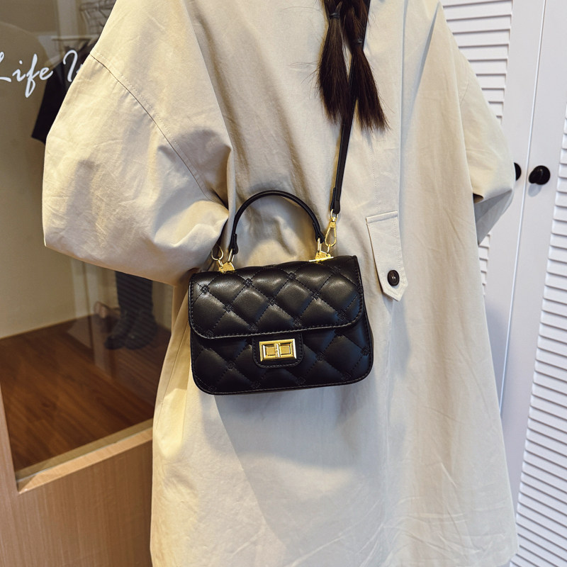 迷你手拎小方包菱格女包包2025新款时尚小香风单肩韩版百搭斜挎包,箱包皮具/热销女包/男包,小方包,淘宝优惠券,粉丝福利购,淘宝优惠卷