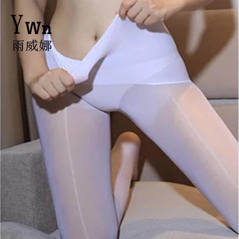 2双装 天生丝滑 无缝丝袜白色防勾薄款透明360度无档无痕连裤袜女