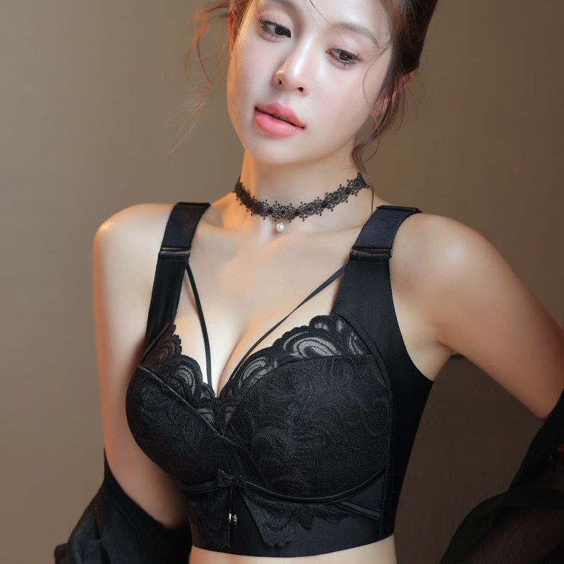 内衣女美胸调整型大胸显小文胸收副乳聚拢防下垂轻薄透气大码胸罩