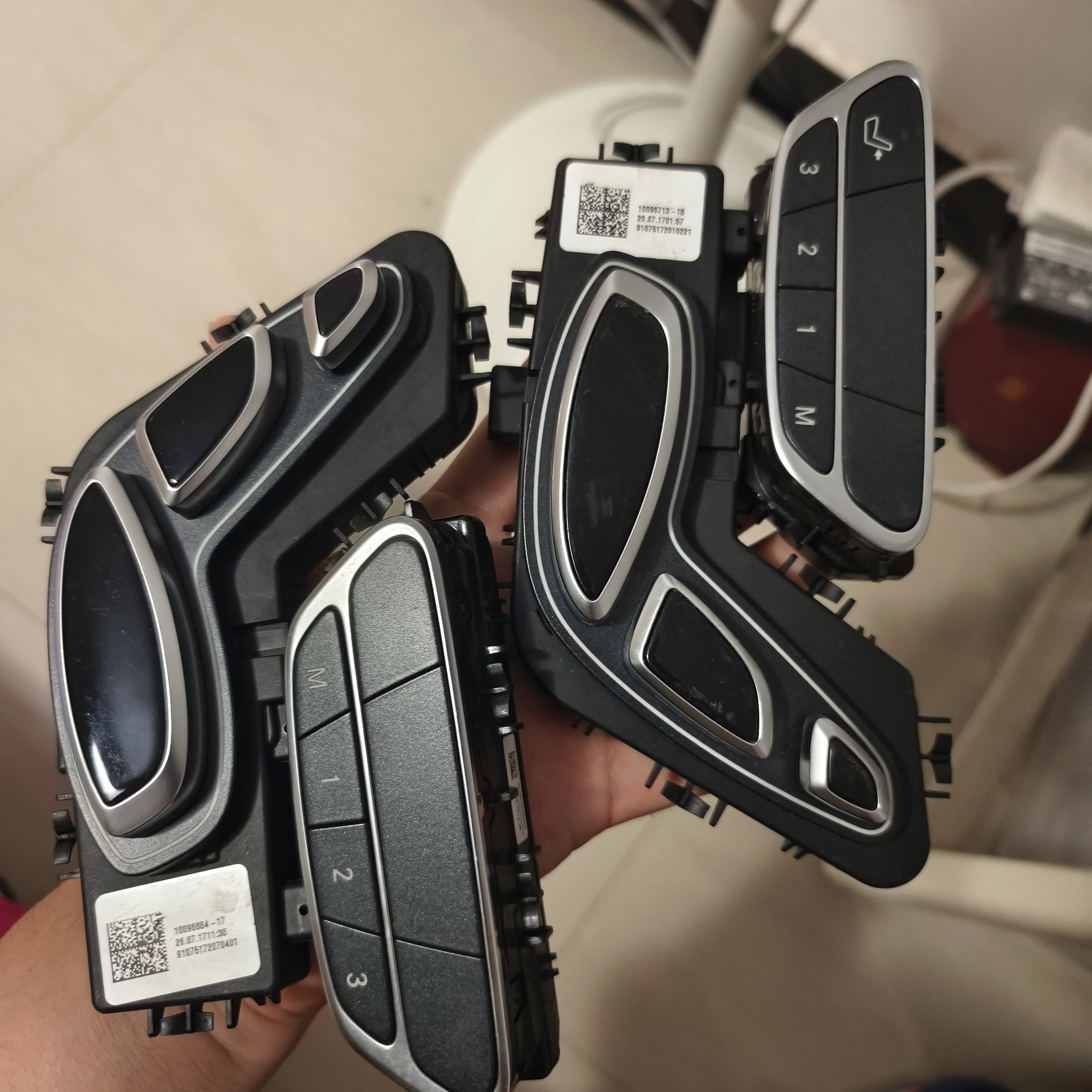 适用奔驰S级迈巴赫S450 S500 S600 W222后排座椅开关按键按钮总成