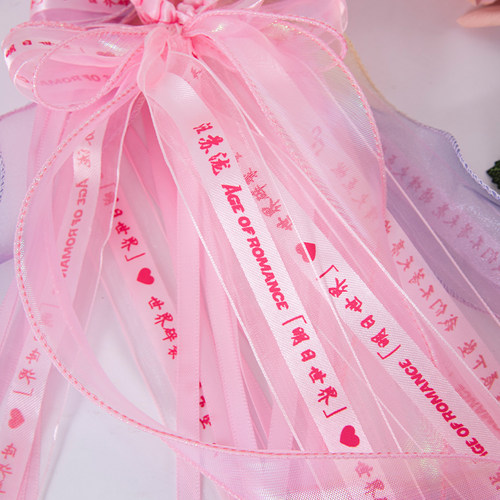 汪苏泷明日世界音乐节应援手环明星演唱会周边定制伸缩成品彩丝带