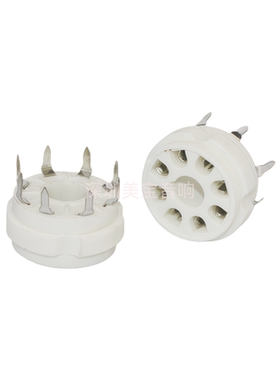 陶瓷大八脚电子管座GZC8-Y-2-G PCB安装适6P3P 6n8p 6n9p 5Z3P