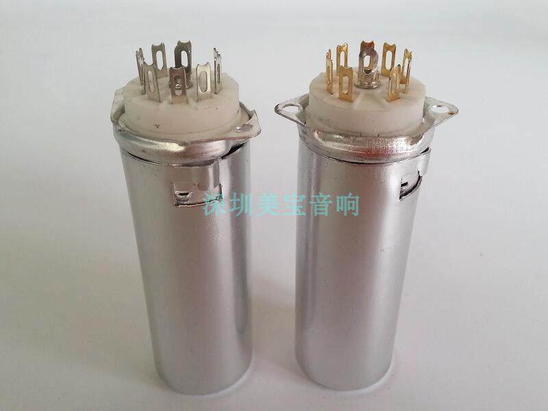 陶瓷九脚电子管座带屏蔽罩GZC9-F-A-70-G大头搭棚适EL84 6P14 6P1