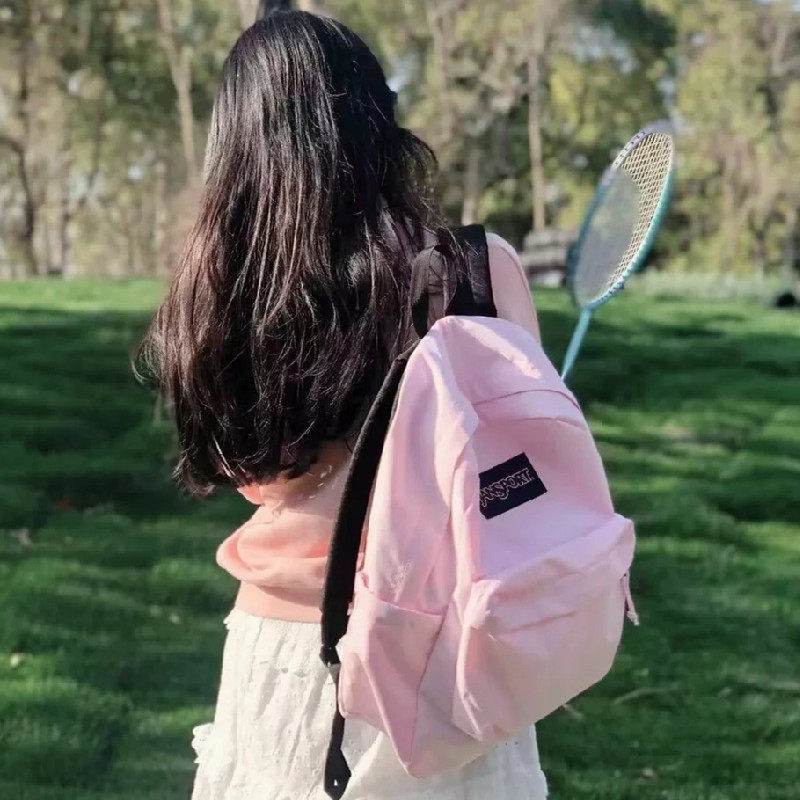 jansport双肩包杰斯伯授权正品雾霾蓝学院风书包男女款背包电脑包