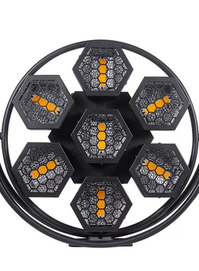 迷你7颗50W LEDcob复古爆闪舞台频闪效果背景灯DMX512婚庆酒吧灯