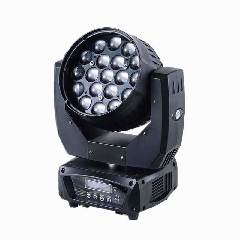 团购19颗15W LED RGBW全彩调焦染色摇头灯声控舞台演出设备KTV