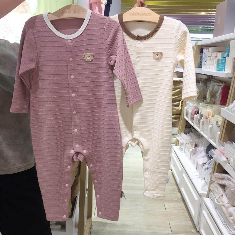 商场专柜同款拉比婴儿宝宝2024秋冬连体爬服男女童家居外出哈衣