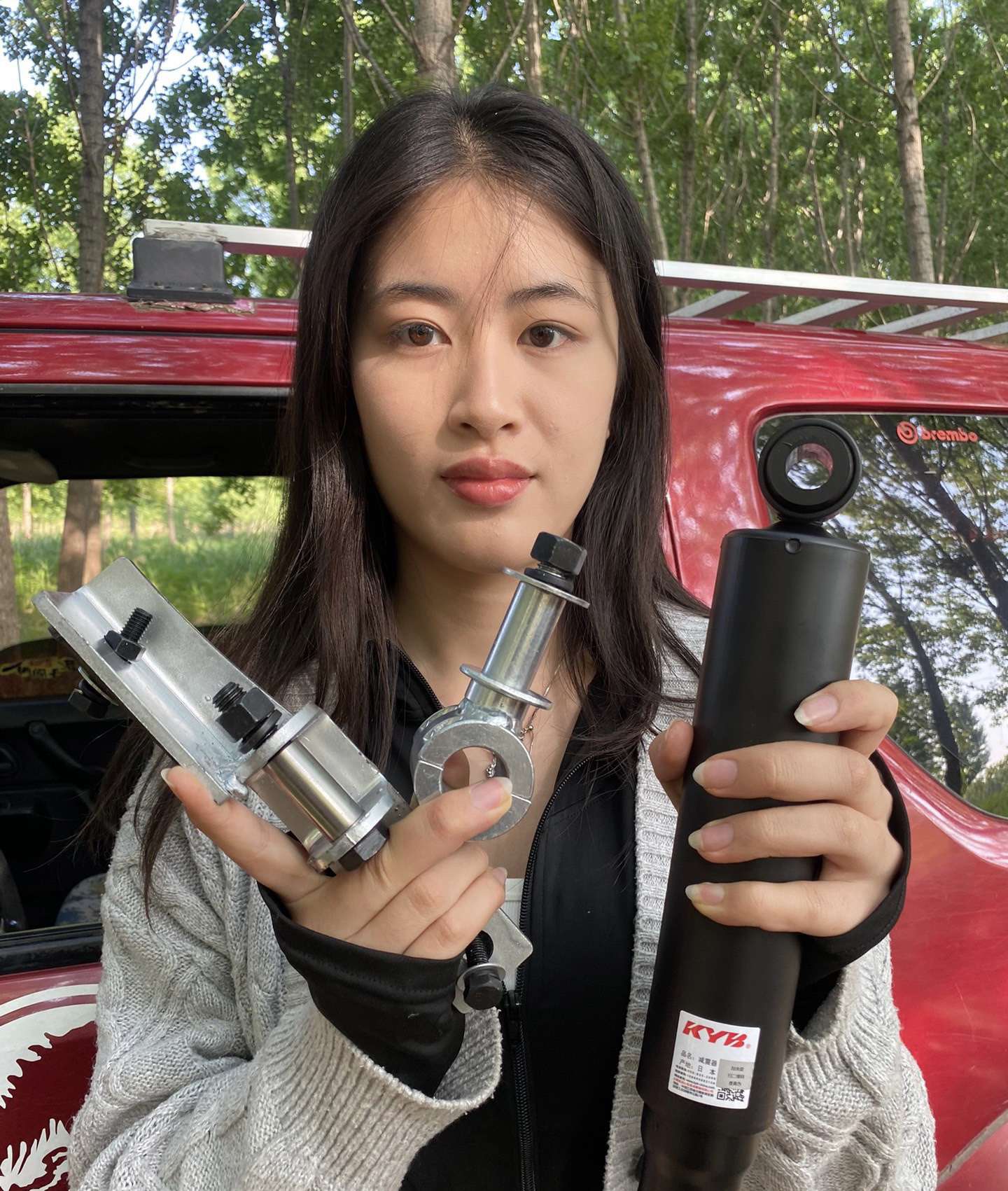 吉姆尼KYB方向转减 方向减震 经久耐用是吉姆尼死亡抖动的克星