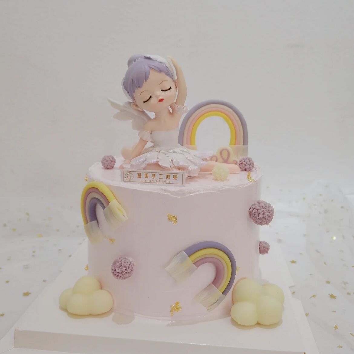蛋糕装饰芭蕾小女孩贝拉公主摆件